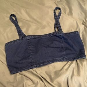 Jean crop top
